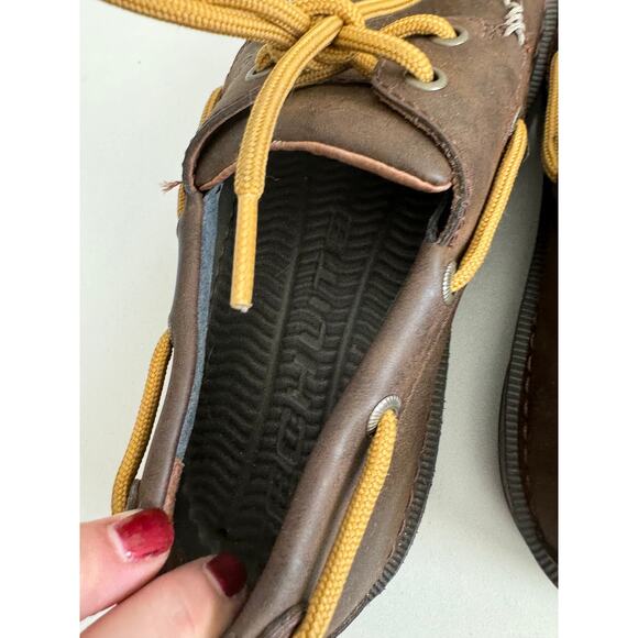 Men’s Columbia Dockside Boat Loafers Brown Leather 7 - Picture 11 of 13